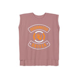 Women’s Flowy Rolled Cuffs Muscle Tee